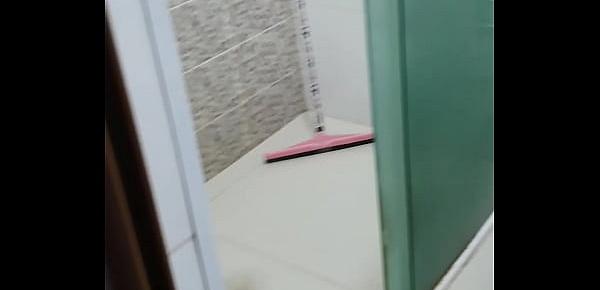  Real amateur milf wife getting out of shower (hidden cam) 2
